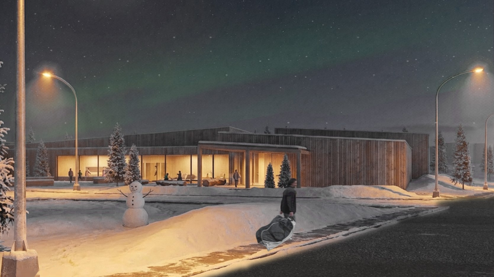 Mass timber wellness centre